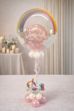 Ballon zur Geburt für ein Mädchen